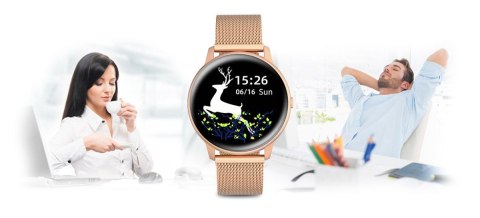 G.Rossi Damski SMARTWATCH G.Rossi SW015-4 Różowe złoto G.Rossi Damski SMARTWATCH G.Rossi SW015-4 Różowe złoto
