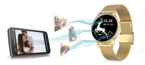 G.Rossi Damski SMARTWATCH G.Rossi SW015-5 Złoty G.Rossi Damski SMARTWATCH G.Rossi SW015-5 Złoty
