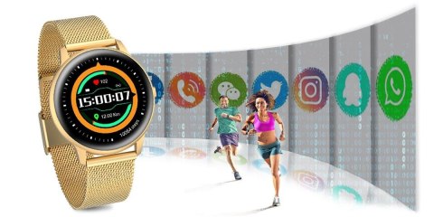 G.Rossi Damski SMARTWATCH G.Rossi SW015-5 Złoty G.Rossi Damski SMARTWATCH G.Rossi SW015-5 Złoty