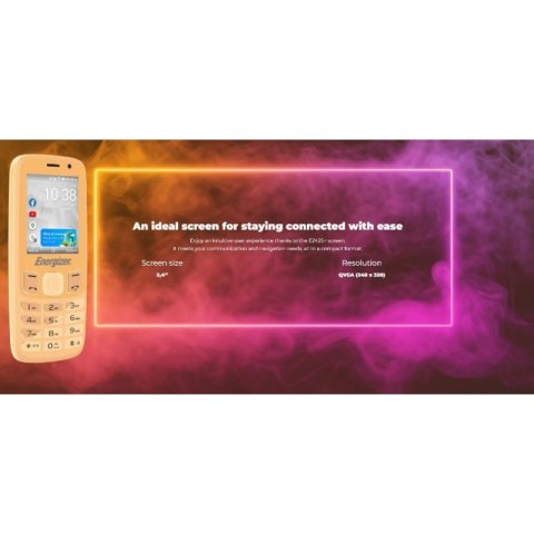 Energizer E242S+ - Telefon 512MB RAM 4GB 2,4" 4G LTE Dual SIM EU (Czarny) Energizer E242S+ - Telefon 512MB RAM 4GB 2,4" 4G LTE Dual SIM EU (Czarny)