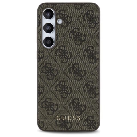 Guess 4G Metal Gold Logo - Etui Samsung Galaxy S24 FE (brązowy) Guess 4G Metal Gold Logo - Etui Samsung Galaxy S24 FE (brązowy)