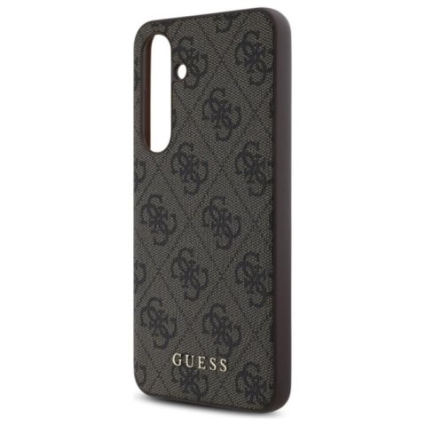 Guess 4G Metal Gold Logo - Etui Samsung Galaxy S24 FE (brązowy) Guess 4G Metal Gold Logo - Etui Samsung Galaxy S24 FE (brązowy)