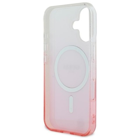 Guess IML Glitter Gradient MagSafe - Etui iPhone 16 Plus (różowy) Guess IML Glitter Gradient MagSafe - Etui iPhone 16 Plus (różowy)