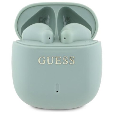 Guess Printed Classic Logo - Słuchawki Bluetooth TWS + etui ładujące (zielony) Guess Printed Classic Logo - Słuchawki Bluetooth TWS + etui ładujące (zielony)
