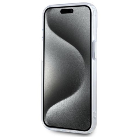 Karl Lagerfeld IML Metal Choupette Head MagSafe - Etui iPhone 15 (biały) Karl Lagerfeld IML Metal Choupette Head MagSafe - Etui iPhone 15 (biały)