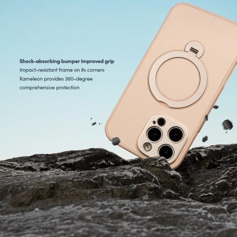 Moshi Kameleon MagSafe - Etui iPhone 16 Pro z funkcją podstawki (Shell Pink) Moshi Kameleon MagSafe - Etui iPhone 16 Pro z funkcją podstawki (Shell Pink)