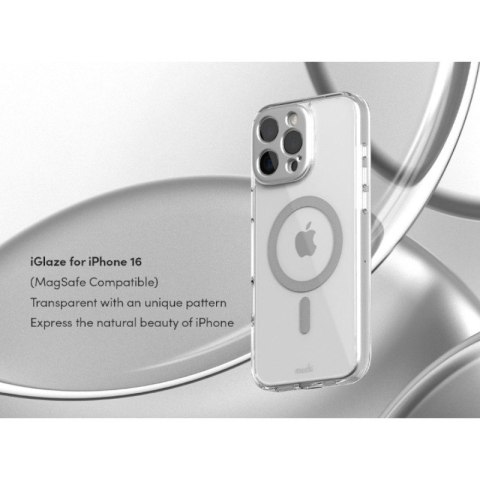 Moshi iGlaze MagSafe - Etui iPhone 16 (Luna Silver) Moshi iGlaze MagSafe - Etui iPhone 16 (Luna Silver)