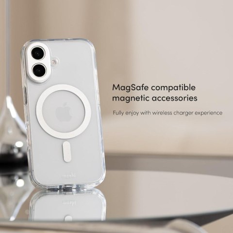 Moshi iGlaze MagSafe - Etui iPhone 16 (Luna Silver) Moshi iGlaze MagSafe - Etui iPhone 16 (Luna Silver)