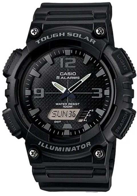CASIO Zegarek Męski CASIO SOLAR AQ-S810W-1A2VDF CASIO Zegarek Męski CASIO SOLAR AQ-S810W-1A2VDF
