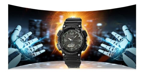 CASIO Zegarek Męski CASIO SOLAR AQ-S810W-1A2VDF CASIO Zegarek Męski CASIO SOLAR AQ-S810W-1A2VDF