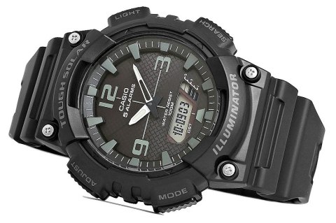 CASIO Zegarek Męski CASIO SOLAR AQ-S810W-1A2VDF CASIO Zegarek Męski CASIO SOLAR AQ-S810W-1A2VDF