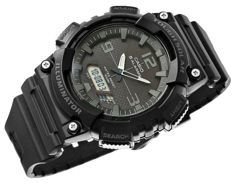 CASIO Zegarek Męski CASIO SOLAR AQ-S810W-1A2VDF CASIO Zegarek Męski CASIO SOLAR AQ-S810W-1A2VDF