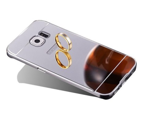 4kom.pl Etui bumper plecki mirror do Samsung Galaxy S7 Edge Srebrne 4kom.pl Etui bumper plecki mirror do Samsung Galaxy S7 Edge Srebrne