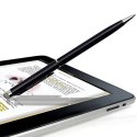 4kom.pl Rysik pojemnościowy z długopisem długopis 2w1 do ekranów smartfonów tabletów precyzyjny czarny