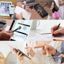 4kom.pl Rysik pojemnościowy z długopisem długopis 2w1 do ekranów smartfonów tabletów precyzyjny czarny
