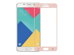 4kom.pl Szkło hartowane cały ekran Samsung Galaxy A5 2016 Różowe