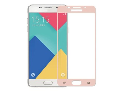 4kom.pl Szkło hartowane cały ekran Samsung Galaxy A5 2016 Różowe 4kom.pl Szkło hartowane cały ekran Samsung Galaxy A5 2016 Różowe
