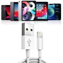 Apple Oryginalny kabel Apple MD818ZM/A Lightning do USB 1 metr Cable biały