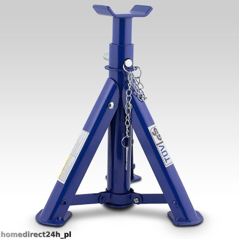 E-hurtownia Podstawki samochodowe 2t kobyłki stalowe zestaw 2 szt regulowane 277 365 mm E-hurtownia Podstawki samochodowe 2t kobyłki stalowe zestaw 2 szt regulowane 277 365 mm