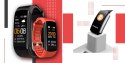 Giewont Smartband Giewont Fit&GO Duo GW200-1 - Black + Pasek Alert Red