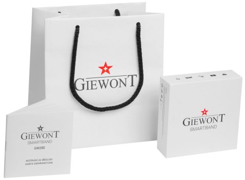 Giewont Smartband Giewont Fit&GO Duo GW200-1 - Black + Pasek Alert Red Giewont Smartband Giewont Fit&GO Duo GW200-1 - Black + Pasek Alert Red