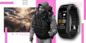 Giewont Smartband Giewont Fit&GO Duo GW200-4 - Black + Pasek Think Pink