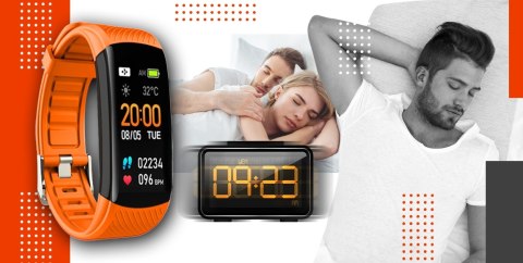 Giewont Smartband Giewont Fit&GO Duo GW200-9 - Black + Pasek Orange Power Giewont Smartband Giewont Fit&GO Duo GW200-9 - Black + Pasek Orange Power