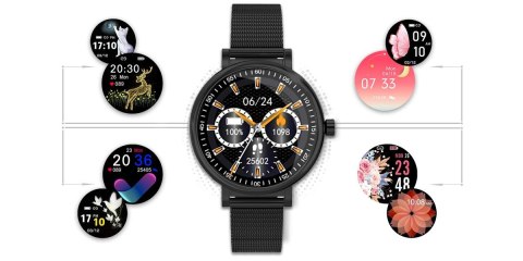 RUBICON Zegarek Damski RUBICON SMARTWATCH RNBE64-3 BLACK RUBICON Zegarek Damski RUBICON SMARTWATCH RNBE64-3 BLACK