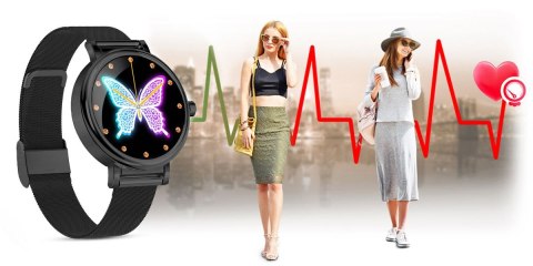 RUBICON Zegarek Damski RUBICON SMARTWATCH RNBE64-3 BLACK RUBICON Zegarek Damski RUBICON SMARTWATCH RNBE64-3 BLACK