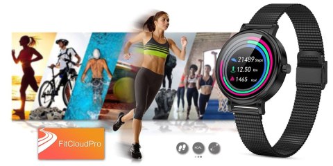 RUBICON Zegarek Damski RUBICON SMARTWATCH RNBE64-3 BLACK RUBICON Zegarek Damski RUBICON SMARTWATCH RNBE64-3 BLACK
