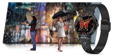 RUBICON Zegarek Damski RUBICON SMARTWATCH RNBE64-3 BLACK RUBICON Zegarek Damski RUBICON SMARTWATCH RNBE64-3 BLACK