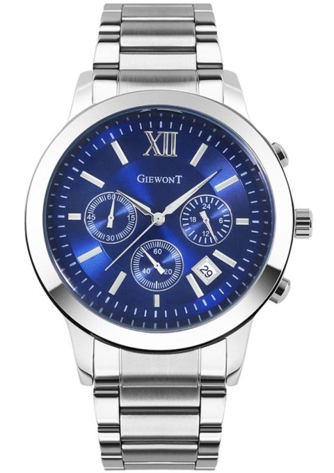 Giewont Zegarek Męski Giewont Apex Chrono GW6480-2 Chronograf Silver/Blue Giewont Zegarek Męski Giewont Apex Chrono GW6480-2 Chronograf Silver/Blue