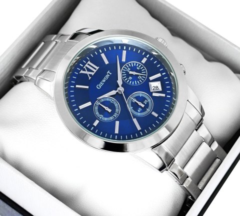 Giewont Zegarek Męski Giewont Apex Chrono GW6480-2 Chronograf Silver/Blue Giewont Zegarek Męski Giewont Apex Chrono GW6480-2 Chronograf Silver/Blue