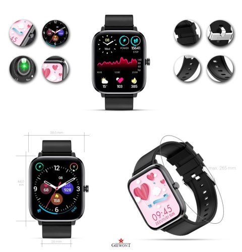Giewont Smartwatch Giewont Dynamic SmartCall GW230-2 - Carbon/Carbon Giewont Smartwatch Giewont Dynamic SmartCall GW230-2 - Carbon/Carbon