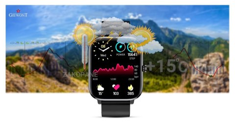 Giewont Smartwatch Giewont Dynamic SmartCall GW230-2 - Carbon/Carbon Giewont Smartwatch Giewont Dynamic SmartCall GW230-2 - Carbon/Carbon