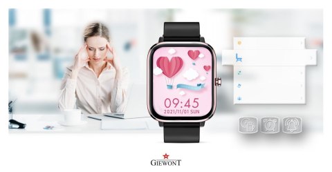 Giewont Smartwatch Giewont Dynamic SmartCall GW230-3 - Rose Gold/Black Effect Giewont Smartwatch Giewont Dynamic SmartCall GW230-3 - Rose Gold/Black Effect