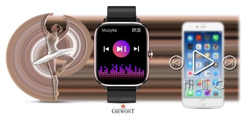 Giewont Smartwatch Giewont Dynamic SmartCall GW230-3 - Rose Gold/Black Effect Giewont Smartwatch Giewont Dynamic SmartCall GW230-3 - Rose Gold/Black Effect