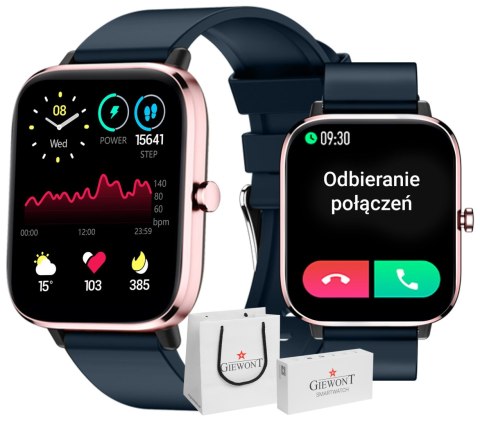 Giewont Smartwatch Giewont Dynamic SmartCall GW230-5 - RoseGold/Deep Ocean Giewont Smartwatch Giewont Dynamic SmartCall GW230-5 - RoseGold/Deep Ocean