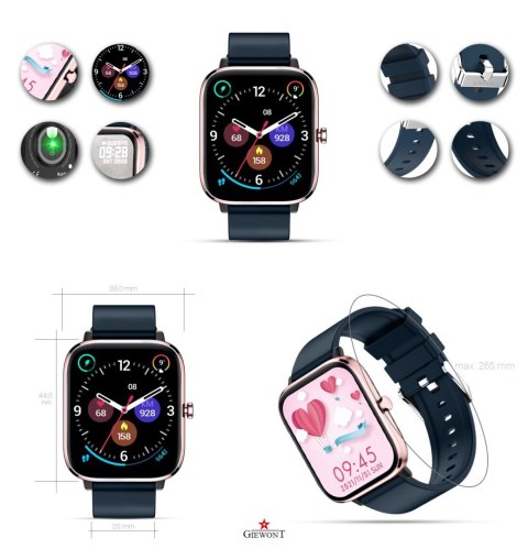 Giewont Smartwatch Giewont Dynamic SmartCall GW230-5 - RoseGold/Deep Ocean Giewont Smartwatch Giewont Dynamic SmartCall GW230-5 - RoseGold/Deep Ocean