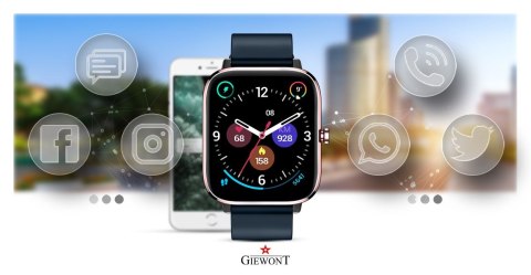 Giewont Smartwatch Giewont Dynamic SmartCall GW230-5 - RoseGold/Deep Ocean Giewont Smartwatch Giewont Dynamic SmartCall GW230-5 - RoseGold/Deep Ocean