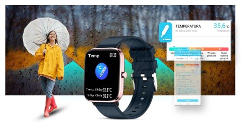 Giewont Smartwatch Giewont Dynamic SmartCall GW230-5 - RoseGold/Deep Ocean Giewont Smartwatch Giewont Dynamic SmartCall GW230-5 - RoseGold/Deep Ocean