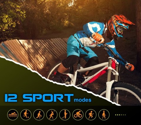 RUBICON Smartwatch Rubicon RNCE88-1 Czarny- Czarny Pasek Silikonowy + Czarny Pasek Skórzany RUBICON Smartwatch Rubicon RNCE88-1 Czarny- Czarny Pasek Silikonowy + Czarny Pasek Skórzany
