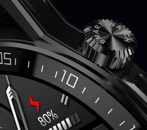 RUBICON Smartwatch Rubicon RNCE88-1 Czarny- Czarny Pasek Silikonowy + Czarny Pasek Skórzany RUBICON Smartwatch Rubicon RNCE88-1 Czarny- Czarny Pasek Silikonowy + Czarny Pasek Skórzany
