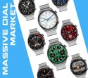 RUBICON Smartwatch Rubicon RNCE99-2 Czarno-Czarny + Czarny Pasek Silikonowy
