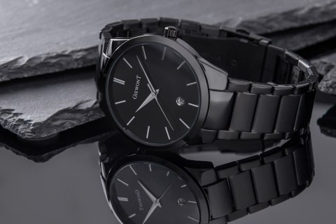 Giewont Zegarek Męski GIEWONT Timeless GW4290-1 Black Giewont Zegarek Męski GIEWONT Timeless GW4290-1 Black