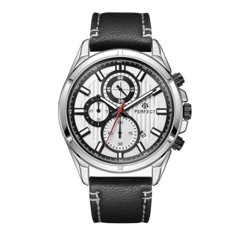 PERFECT Zegarek Męski Perfect Chronograf CH03L-02 + Box