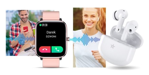 Giewont Słuchawki bezprzewodowe Giewont RealSound PRO ANC ENC GWS800-2 Białe Giewont Słuchawki bezprzewodowe Giewont RealSound PRO ANC ENC GWS800-2 Białe