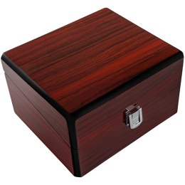 VIVAB2B Pudełko na zegarek drewniane mahoń PREMIUM PDR-2