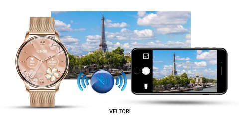 VELTORI Smartwatch Damski Veltori VT300-1 Złota Bransoleta VELTORI Smartwatch Damski Veltori VT300-1 Złota Bransoleta
