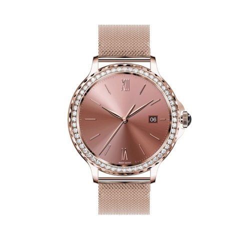 VELTORI Smartwatch Damski Veltori VT320-1 Złota Bransoleta + Różowy Pasek Silikonowy VELTORI Smartwatch Damski Veltori VT320-1 Złota Bransoleta + Różowy Pasek Silikonowy